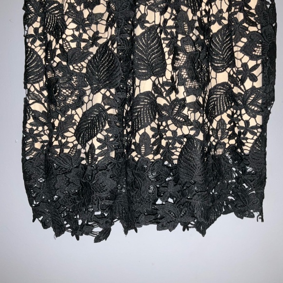 Romeo Juliet Couture Black Double V Lace Midi Dress [ SZ med ] - Picture 5 of 16